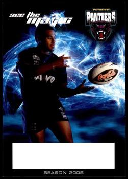 2008 Penrith Panthers Feel The Power, See The Magic #NNO Michael Jennings Front